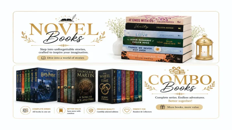Novel Books & Combo 📚